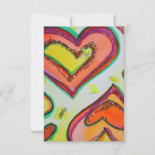 Laugh Two Hearts Small Invitations of Invites Kaart (Voorkant)