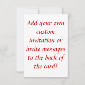 Laugh Two Hearts Small Invitations of Invites Kaart (Achterkant)