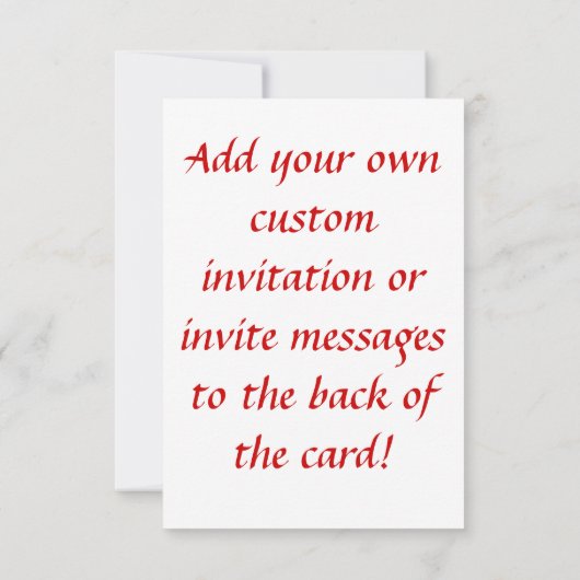 Laugh Two Hearts Small Invitations of Invites Kaart (Achterkant)