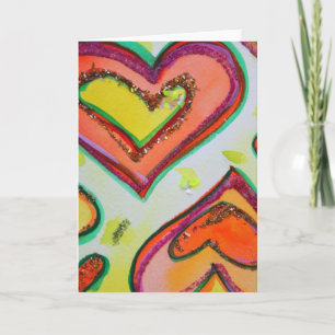 Laugh Two Hearts Wenskaart of NotaKaarten Kaart