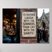 Laugh With the Sinners Poster (Voorkant)