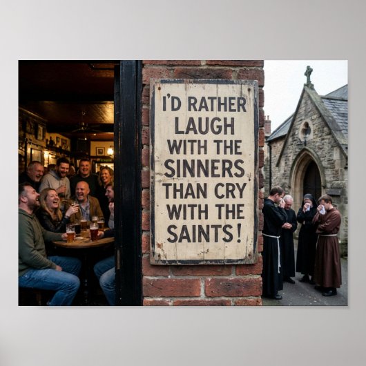 Laugh With the Sinners Poster (Voorkant)