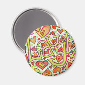 Laugh Word Art Magnet (Voorkant / Achterkant)