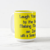 Laugh Your Way to the Bank: Geld verdienen op Zazz Tweekleurige Koffiemok (Voorkant links)