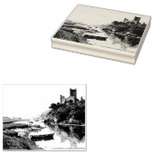 Laugharne Castle, Wales - Ruïnes van Romance Rubberstempel (Gestempeld)