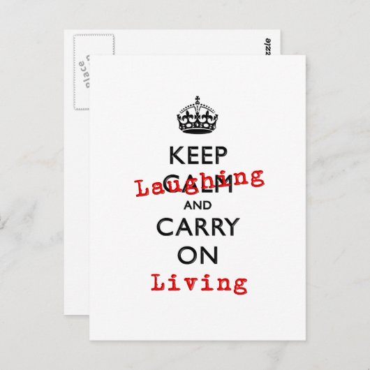 LAUGHEID BEWAREN BRIEFKAART (Voorkant / Achterkant)