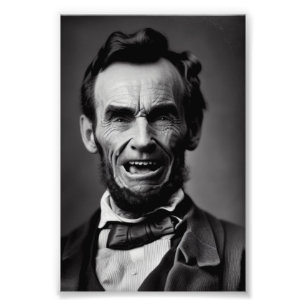 Laughing Abe, Abraham Lincoln, Amerikaans Presiden Foto Afdruk