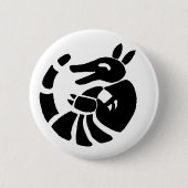 Laughing Armadillo Ronde Button 5,7 Cm (Voorkant)