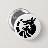 Laughing Armadillo Ronde Button 5,7 Cm (Voorkant /achterkant)