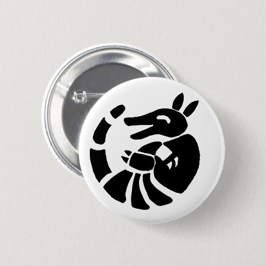 Laughing Armadillo Ronde Button 5,7 Cm (Voorkant /achterkant)