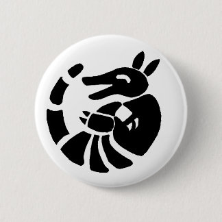 Laughing Armadillo Ronde Button 5,7 Cm