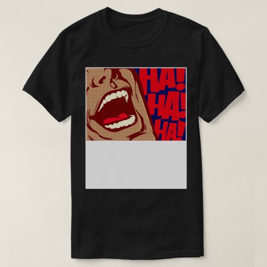 Laughing Art Man T-shirt (Design voorkant)