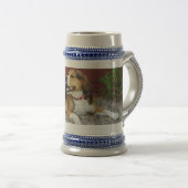 Laughing Beagle Beer Stein Coffee Mok (Voorkant rechts)