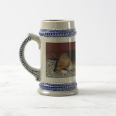 Laughing Beagle Beer Stein Coffee Mok (Links)