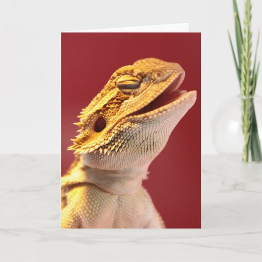 Laughing Bearded Dragon Kaart (Voorkant)