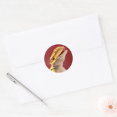 Laughing Bearded Dragon Ronde Sticker (Envelop)