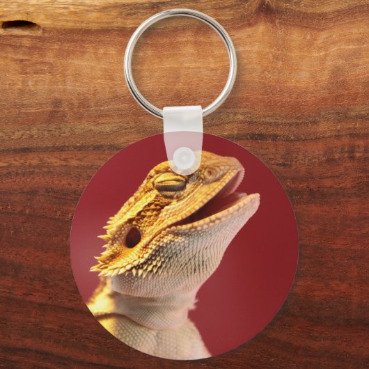 Laughing Bearded Dragon Sleutelhanger (Voorkant)