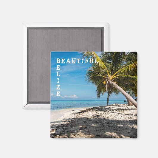 Laughing Bird Caye - Belize Magneet (Voorkant / Achterkant)