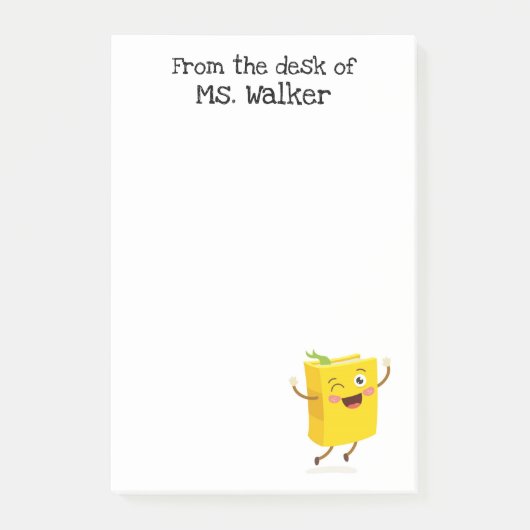 Laughing Book Cartoon Post-it® Notes (Voorkant)