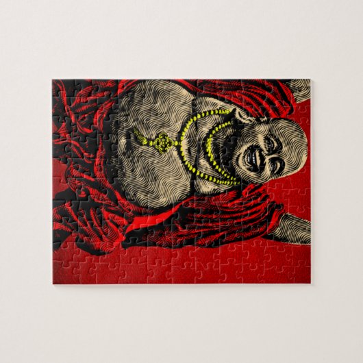 Laughing Buddha (4 kleuren) Legpuzzel (Horizontaal)