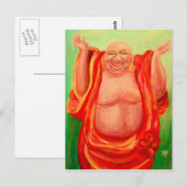 Laughing Buddha Briefkaart (Voorkant / Achterkant)