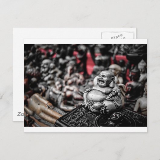 Laughing Buddha Briefkaart (Voorkant / Achterkant)
