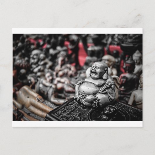 Laughing Buddha Briefkaart (Voorkant)