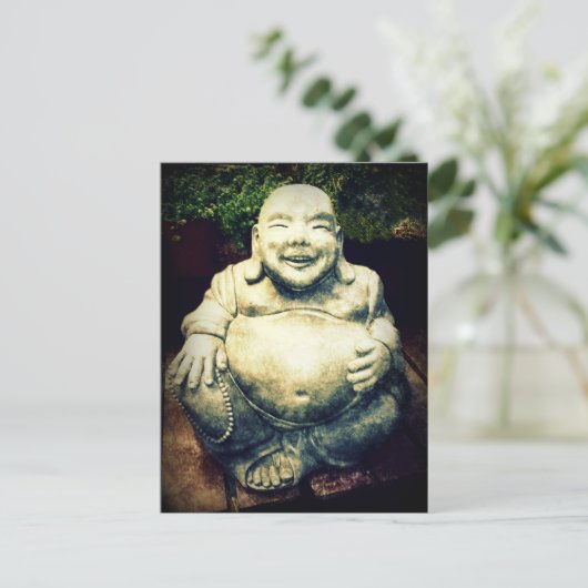 Laughing Buddha Briefkaart (Staand voorkant)