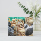 Laughing Buddha Briefkaart (Staand voorkant)