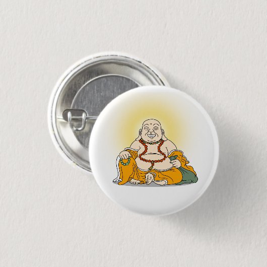 Laughing Buddha Button (Voorkant /achterkant)