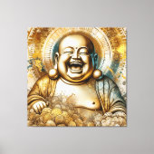 Laughing Buddha Canvas Afdruk (Voorkant)
