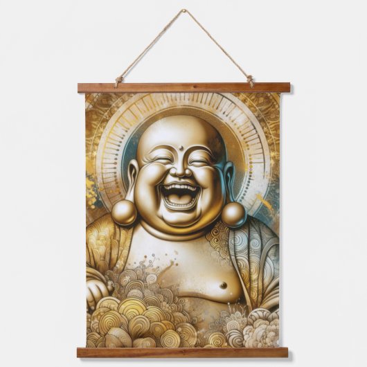 Laughing Buddha Hangend Wandkleed (Voorkant)