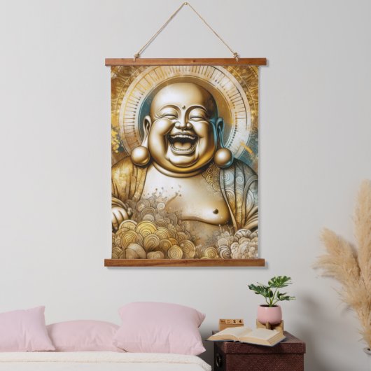 Laughing Buddha Hangend Wandkleed (Slaapkamer)