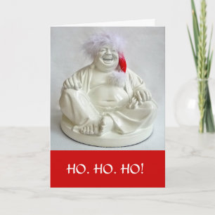Laughing Buddha Holiday Gift Card Feestdagen Kaart