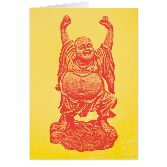 Laughing Buddha (rood) (Voorkant)
