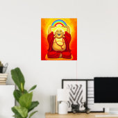 Laughing Buddha Spiritueel Art Poster (Thuiskantoor)