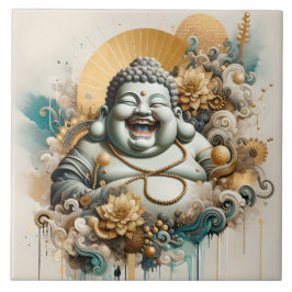 Laughing Buddha Tegeltje