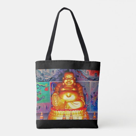 Laughing Buddha Tote Bag (Achterkant)