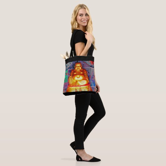 Laughing Buddha Tote Bag (Op model)