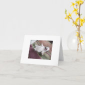 Laughing Bulldog Puppy Kaart (Gele Bloem)