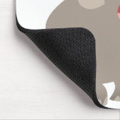 Laughing Cartoon Elephant Mousepad Muismat (Hoek)