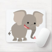 Laughing Cartoon Elephant Mousepad Muismat (Met muis)