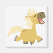 Laughing Cartoon Pony magnet (Voorkant)