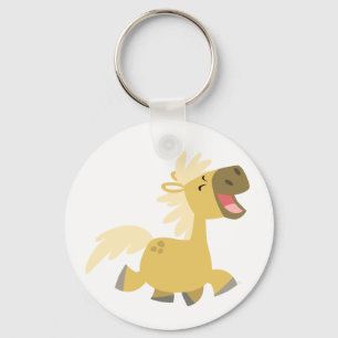 Laughing Cartoon Pony sleutelhanger