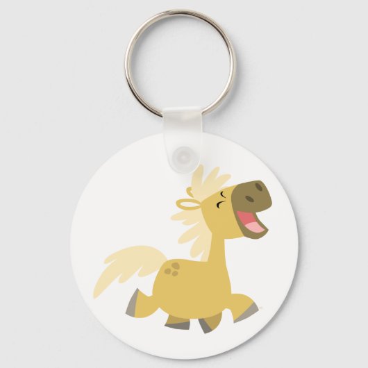 Laughing Cartoon Pony sleutelhanger (Voorkant)