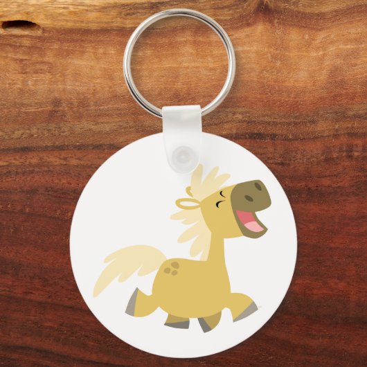 Laughing Cartoon Pony sleutelhanger (Voorkant)