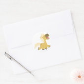 Laughing Cartoon Pony Sticker (Envelop)