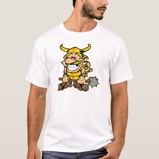 Laughing Cartoon Viking T-shirt (Voorkant)
