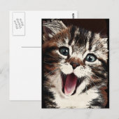 Laughing Cat Briefkaart (Voorkant / Achterkant)