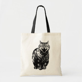 Laughing Cat Budget Canvas tas